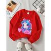 Crewneck Sweatshirt for s Featuring Unicorns, Rainbows, Stars, Hearts, And Clouds. It'S Machine Washable, Suitable for Spring And Autumn