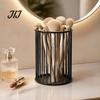 Iron Mesh Pencil Container Pen Holder/Storage Basket, Hollow Grid Storage Tube, Student Stationery Box Durable Organizer for And Makeup Brushes Office