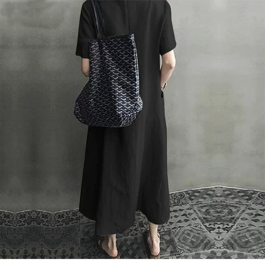 Creative Style Summer Bohemian Chinese Style Retro Women's Cotton Linen V-Neck Loose A-Line Dress