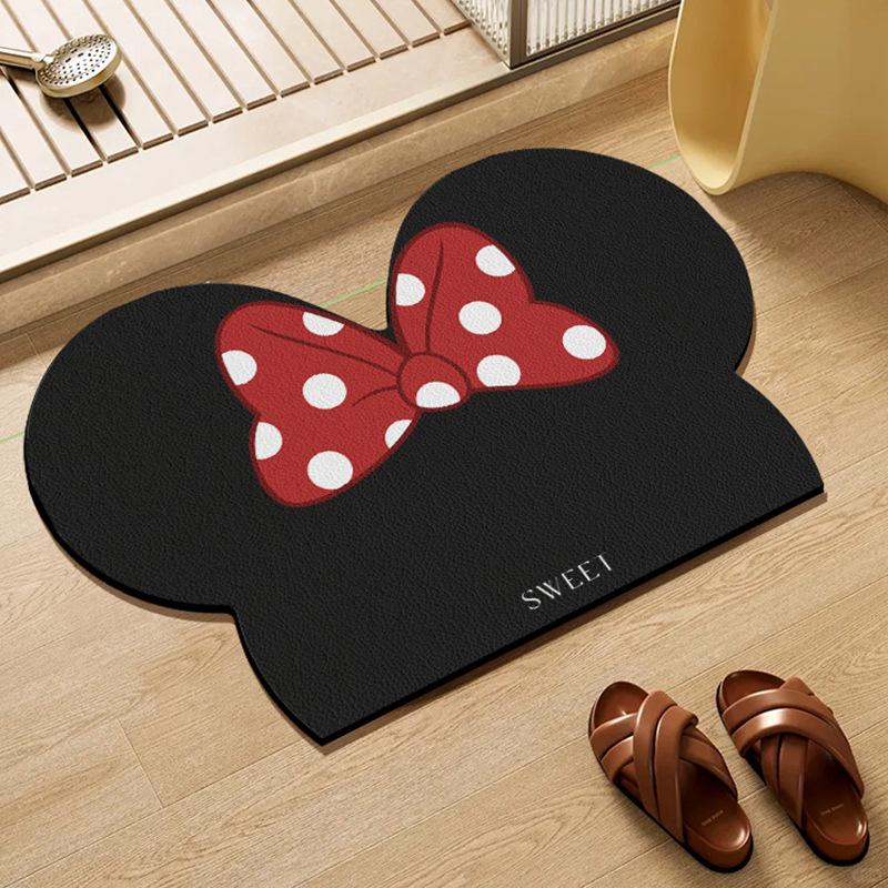 Bathroom Floor Mat Absorbent Non-slip Quick Drying Diatom Mud Cushioned Foot Mat Resistant To Dirty Household Toilet Toilet Door