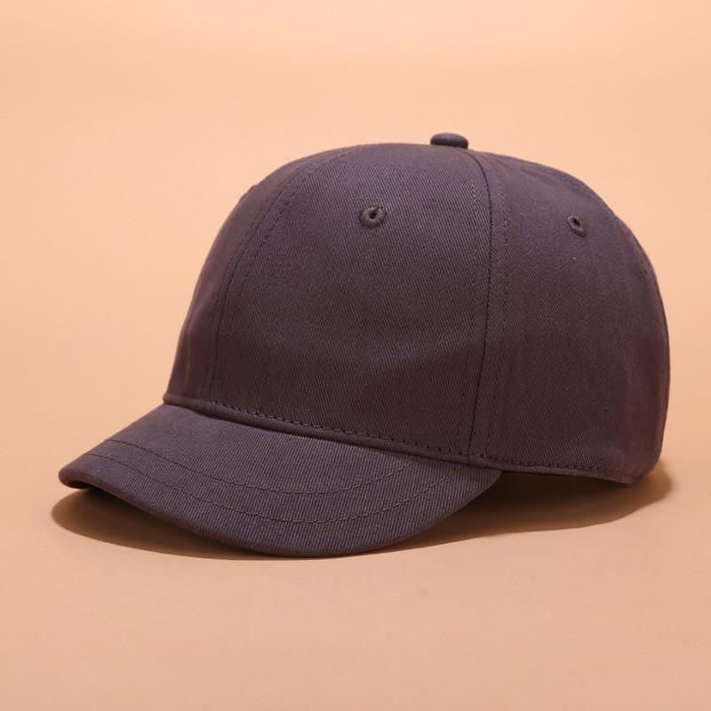 

Baseball Cap Unisex Short Brim Sun Hat With Adjustable Fit For Outdoor Casual Wear DarkGray