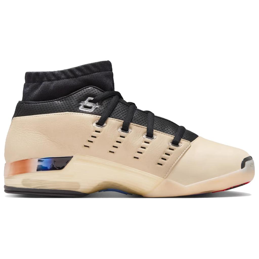 Infinite Archives x Air Jordan 17 Retro Low Beach Unisexové tenisky Tmavě béžová Metalická stříbrná Černá IH0177-200