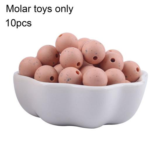 10Pcs 12mm Solid Color Silicone Bead Multi-purpose Lightweight Reliable Practical Teething Round Bead for Baby Products