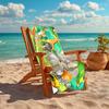 1Pc Jungle Animal Parade Beach Towel, Quick Dry, Multi-Use for Beach Pool Gym Yoga Home Travel, Christmas, Halloween, Xmas Gift M928511