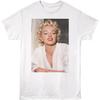 Marilyn Monroe Bademantel Erwachsener Weißes Kurzarm-T-Shirt Amerikanische Popkultur Vintage Stil Grafik-T-Shirts