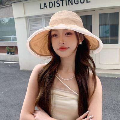 Summer New Hat Women's Versatile Empty Top Hat Casual Face Small Sunscreen Sun Hat UV Protection