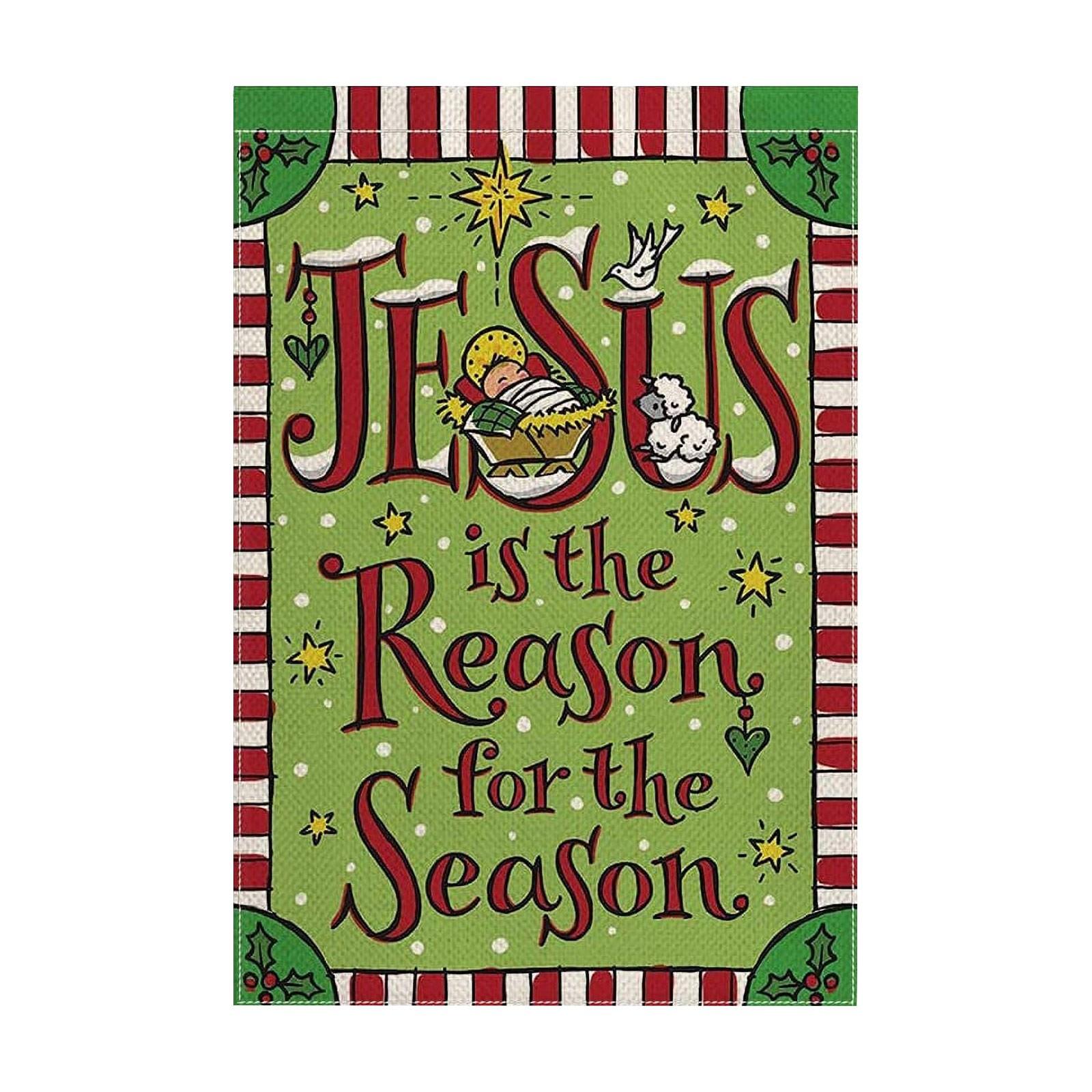 

Christmas Garden Flag 12 18 Inch Reversible Outdoor Vertical Rural Holiday Garden Decorations One Size