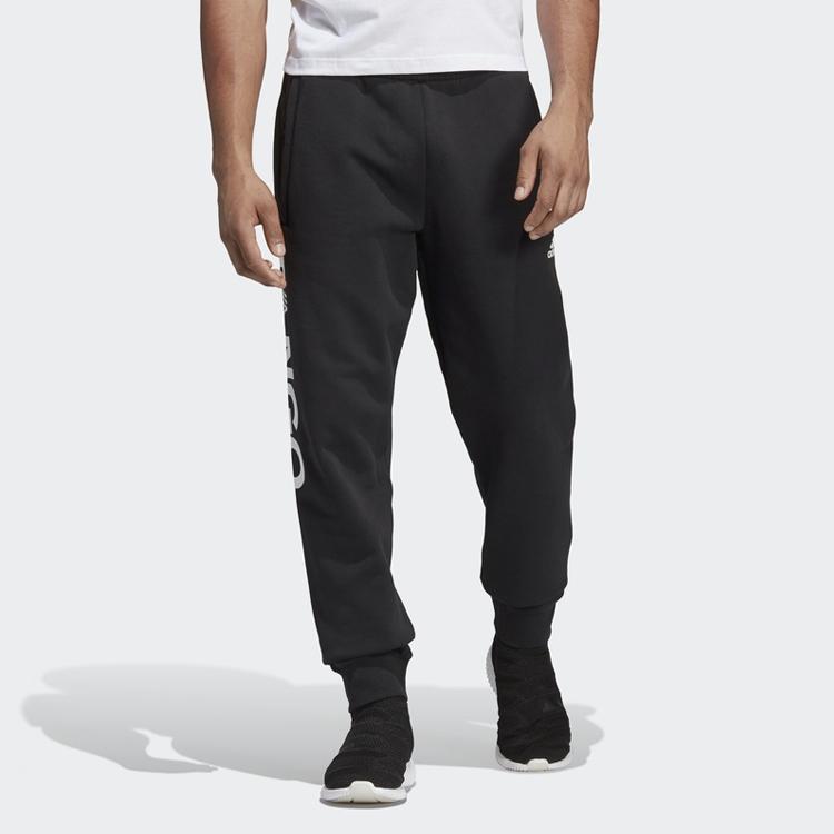 Adidas Tan Gr Jgs Word Large Logo Cuff Sports Pants Men Bottoms Black DW9035