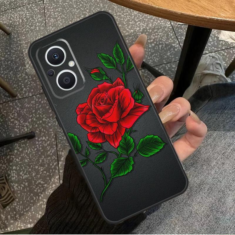 Rose Flower Floral For OPPO Reno 10 11 12 13 14 Pro 7 8 Lite 8T 11F 12F 13F 14F OPPO Find X8 X9 X5 X6 Pro Case