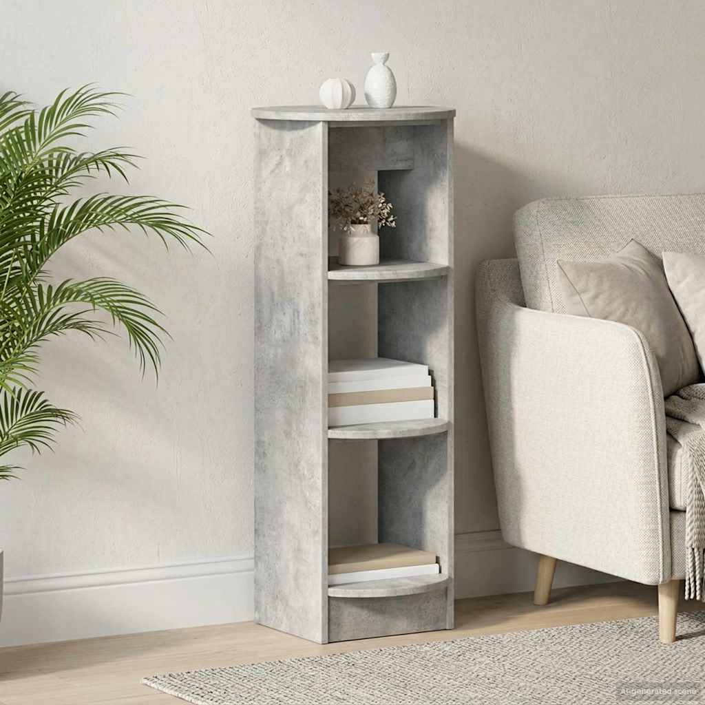 Side Cabinet Concrete Grey 40 x 40 x 100 cm Particleboard