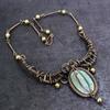 Ruby Fuchsite Handmade Copper Wire Wrap Jewelry Necklace 18" W4v09