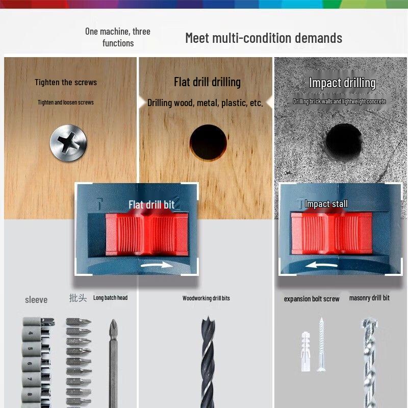 Bosch GSB550 Multi-Function Impact Drill CN Plug (adapter Included)