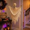 Terrifying Secret Room Decoration Halloween Hanging Mummy with Scary Sounds, 31.5 Inch Voice Activated Realistic for Glowing Skull Eyes Haunted House