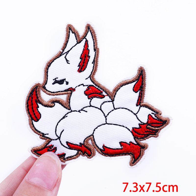 Patch Lapin Dinosaure DIY Patchs Animaux Drôles Brodés Pour Vestes Couture Applique Patch Dessin Animé Patchs Thermocollants Pour Vêtements