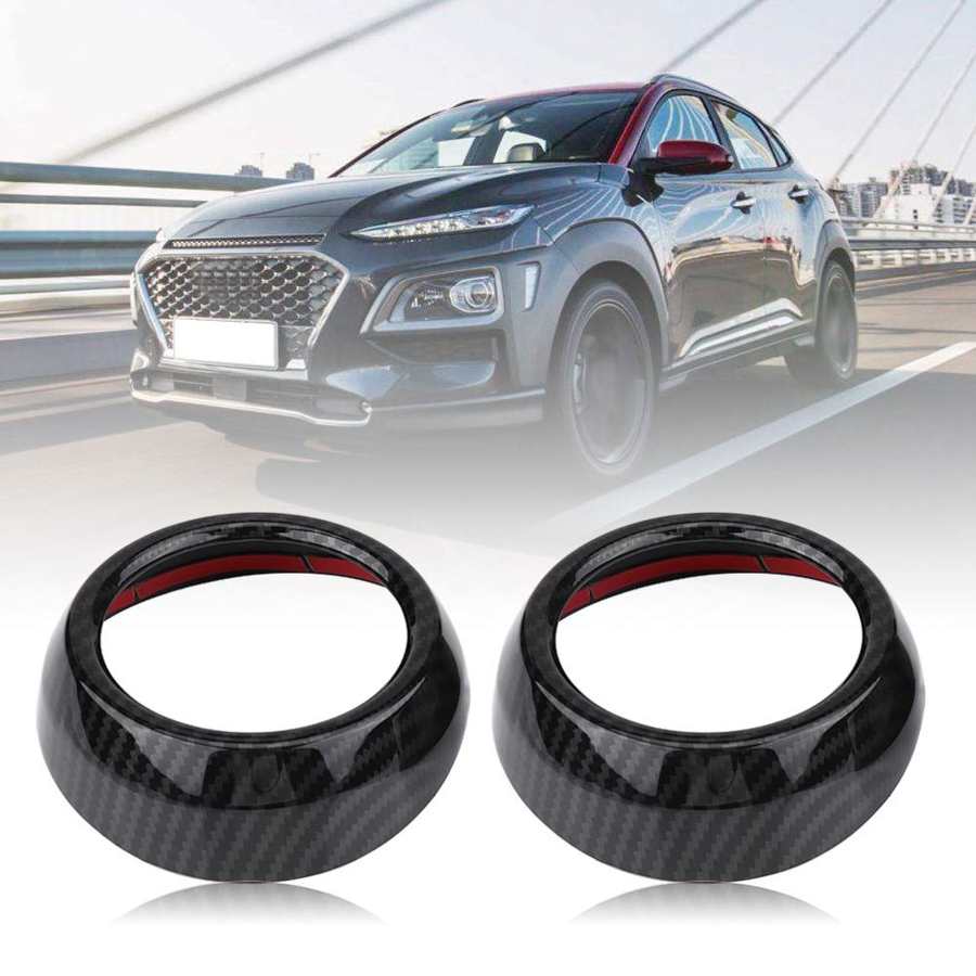 2Pcs Front Side Air Vent Outlet Trim Cover Frame for Hyundai Encino Kauai 2017 2018 SUV Car