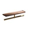 Solid Wood Bathroom Towel Rack Shelving Rack Wall Hanging Storage Hanging Rack Dresser Storage Rack Bathroom Brushed Gold