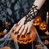 Samt Spinnennetz Armband Schwarzer Dorn Verstellbare Handkette Gothic Armband Rollenspiel