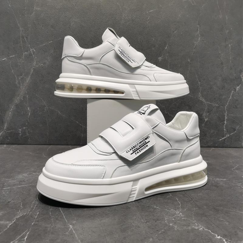 Pantofi de skate pentru băieți, versatili, la modă, cu pernă de aer, pantofi albi, pantofi cu platformă pentru bărbați, pantofi albi la modă, pantofi lejeri, la fața locului