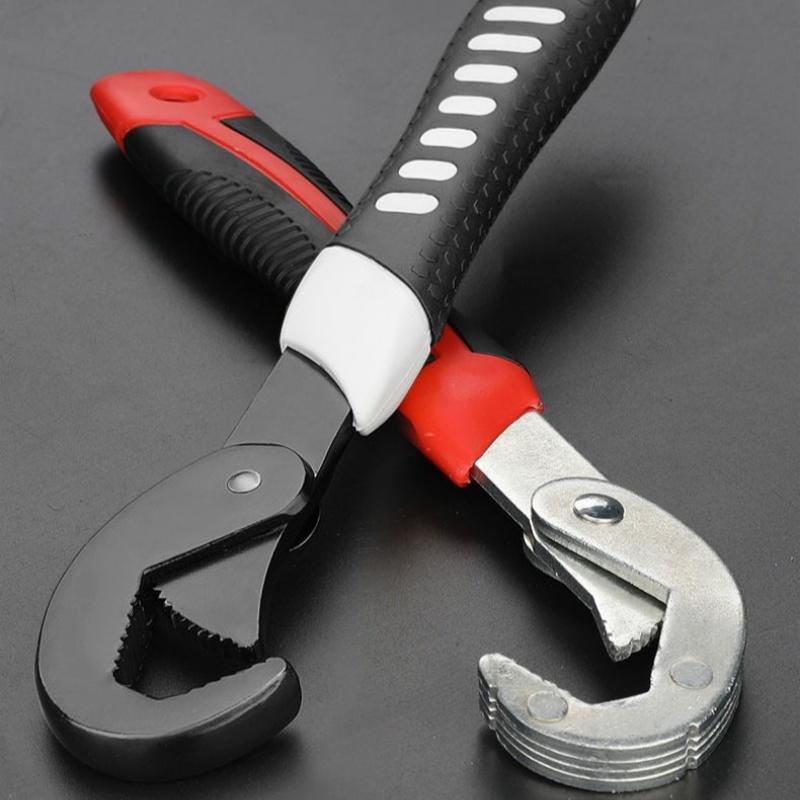 26CMWrench High Carbon Steel Multi Functional Adjustable Self Locking Ratchet Open End Wrench Manual Repair Tool