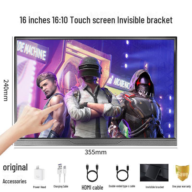 14/15.6-inch Touchscreen Portable Display for Laptop, PS4, Switch Expansion