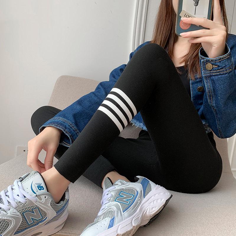 

Women s Plus Size Lambswool Leggings: Spring/Autumn Slimming, Thickened Warm Skinny Pants One Size [80-110 kg]