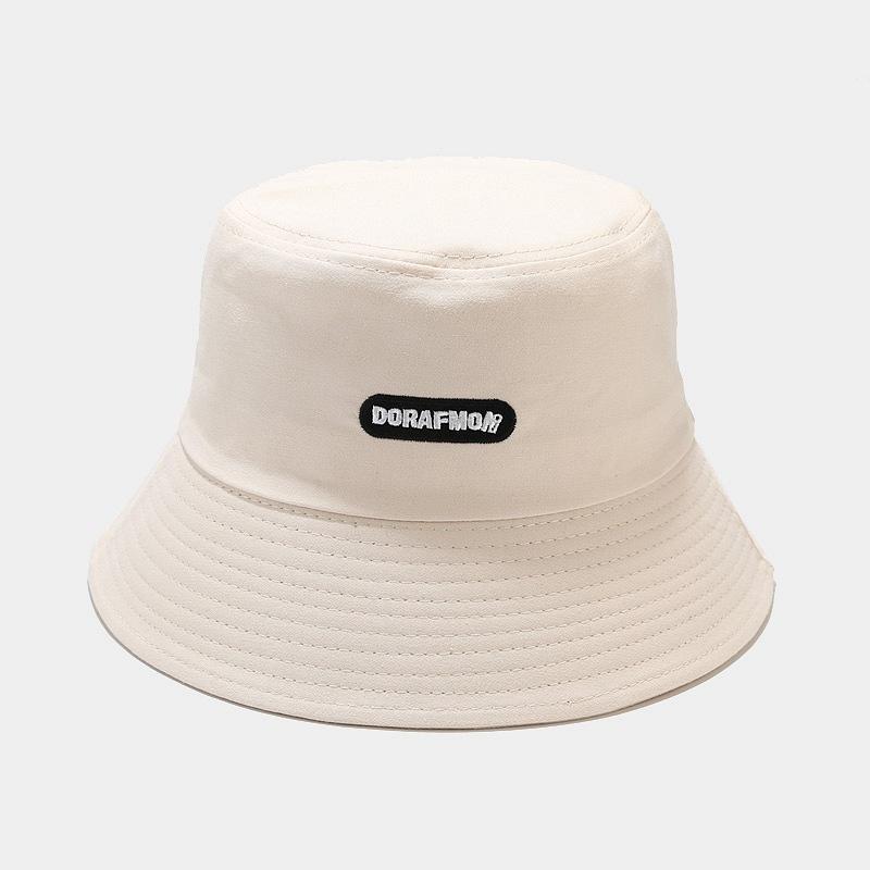 Ins Student Basin Hat Female Spring and Summer Internet Celebrity Versatile Couple Showing Face Small Shade Sub-letter Bucket Hat Trendy Brand