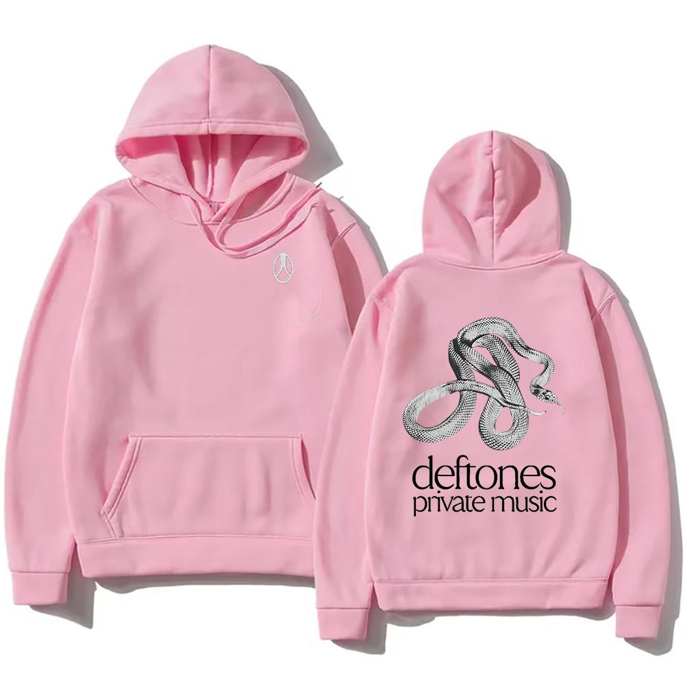 Deftones Private Music Hoodie Deftones Band Long Sleeve Music Sweatshirt Women Men High Street Loose Clothing Streetwear Casual