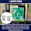 Fleet Permit Sticker Bracket Holder 2 Pack, Metal Truck Display Mount with Two Hole Installation Design for Commercial Vehicle Placard Use