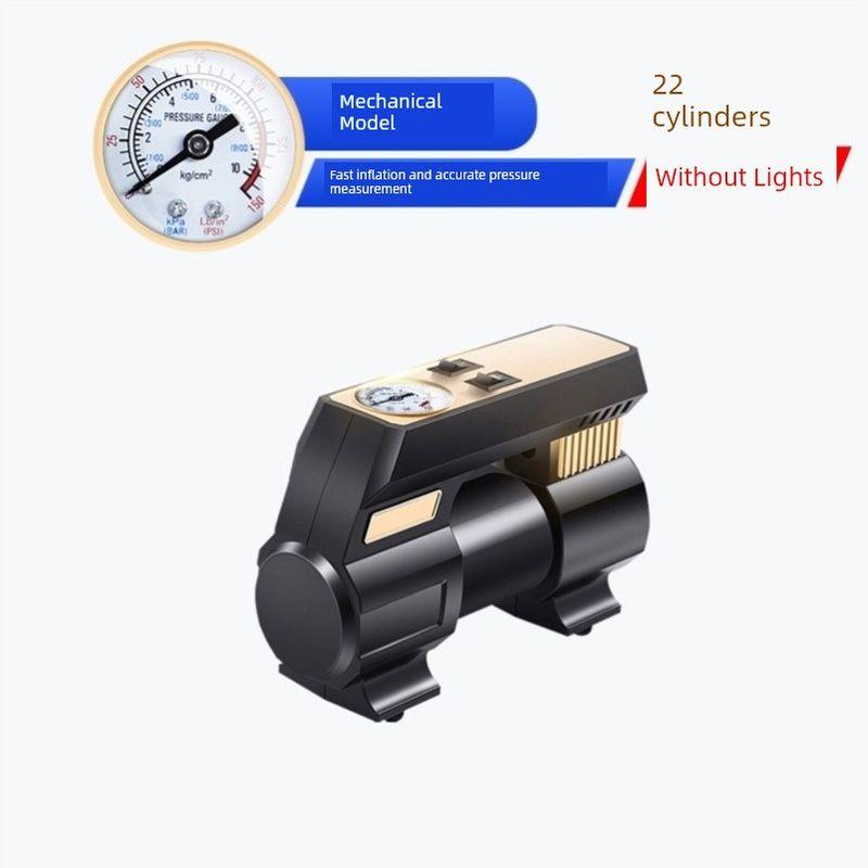 German 12V High-Power Suv Portable Electric Air Pump for Cars, Dual-Cylinder High-Pressure Car Air Compressor 22-Cylinder Mechanical Model--Without Lights