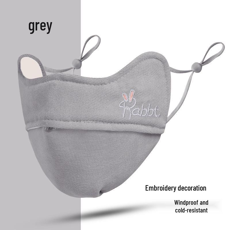 Women's Warm 5D Face Mask: Windproof & Cold-Proof, Eye Protection, Thickened for Autumn/Winter - Slimming Design