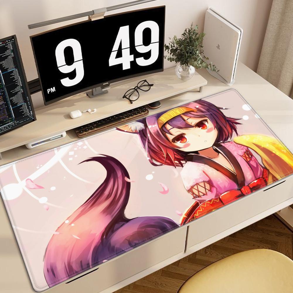 NNo Game No Life Anime Smart Mouse Pad Mousepad Large Gaming LockEdge Thickened PC Table Desk Mat 800x400x2mm