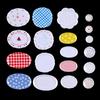 5Pcs 1/12 Dollhouse Cartoon Food Plates Dollhouse Mini Kitchen Plates Decoration Dolls House Accessories Pretend Play Toys