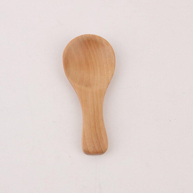 2 minicucharas de madera para cocina, especias, condimentos, azúcar, cucharaditas, mango corto, para niños.