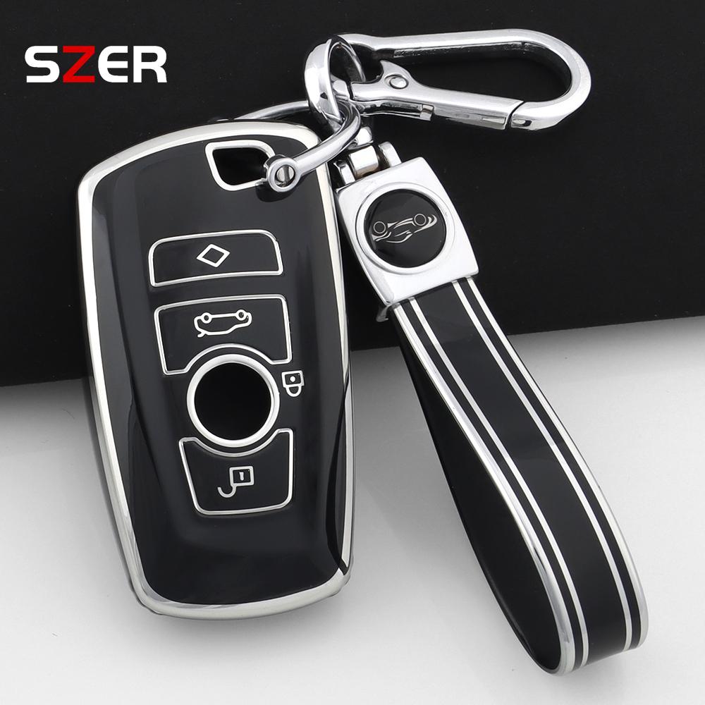Pink Tpu Car Key Case Cover Shell For Bmw 1 3 5 7 Series X1 X3 X4 X5 F10 F15 F16 F20 F30 F18 F25 M3 M4 E34 Fob Accessories