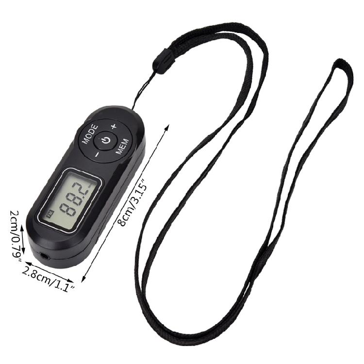 Mini Pocket FM Radio Portable FM Radio Receiver with LCD Display Screen