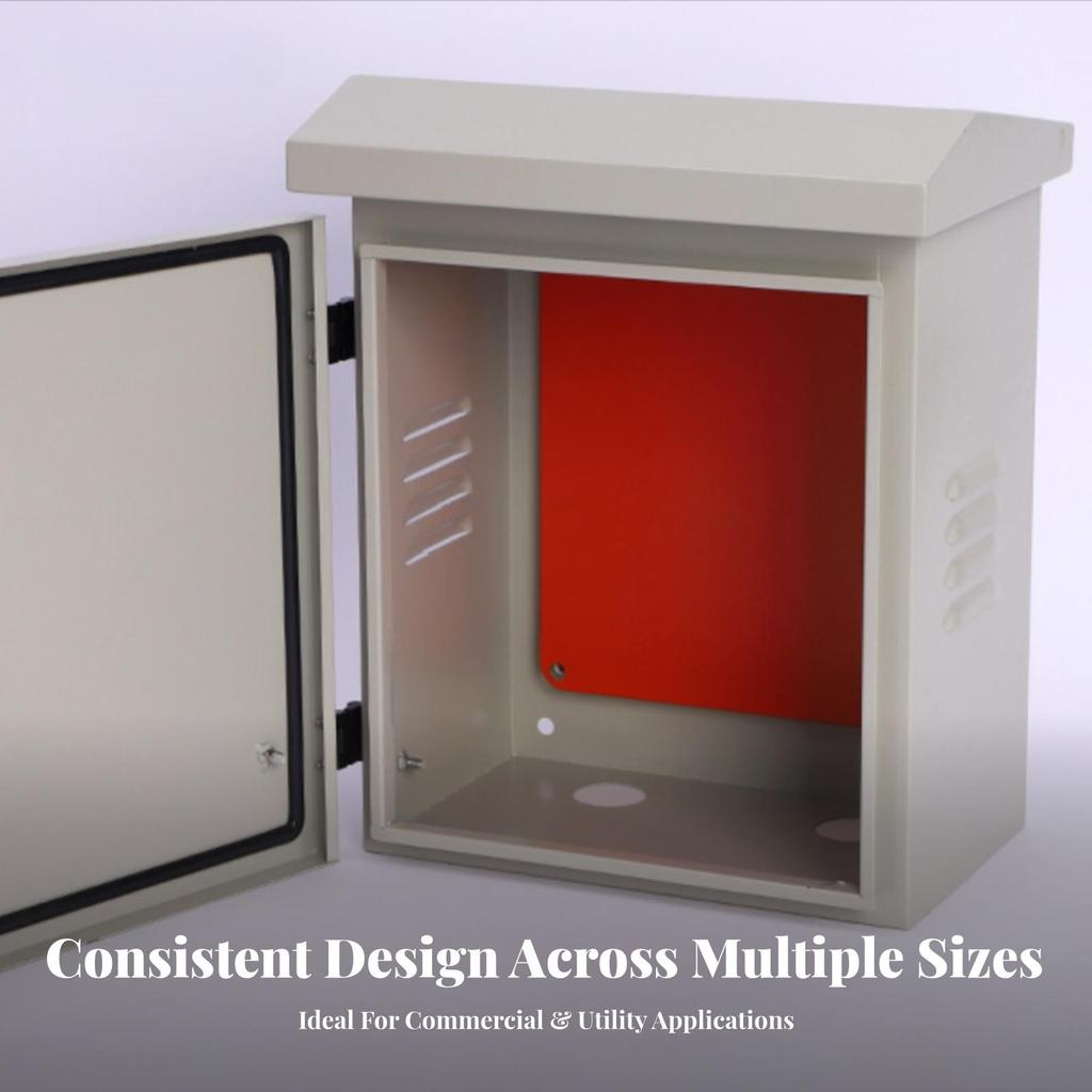 Weatherproof Wall-Mounted Electrical Enclosure Lockable Cabinet with