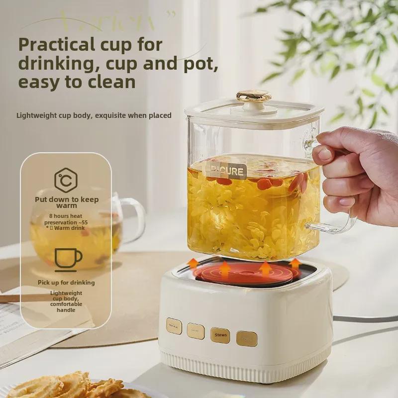 Fierbător de sticlă multifuncțional și aparat de ceai pentru uz casnic – Cadou promoțional special