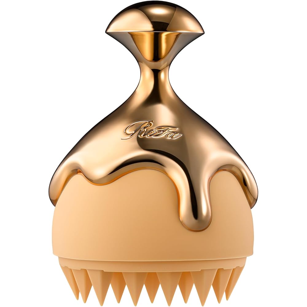ReFa HONEY QUEEN Scalp Massager with Ergonomic Design and Gentle Vibration for Relaxation and Hair Care