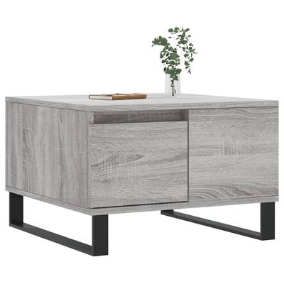 Coffee Table Gray Sonoma 55 X 55 X 36.5 Cm Particleboard