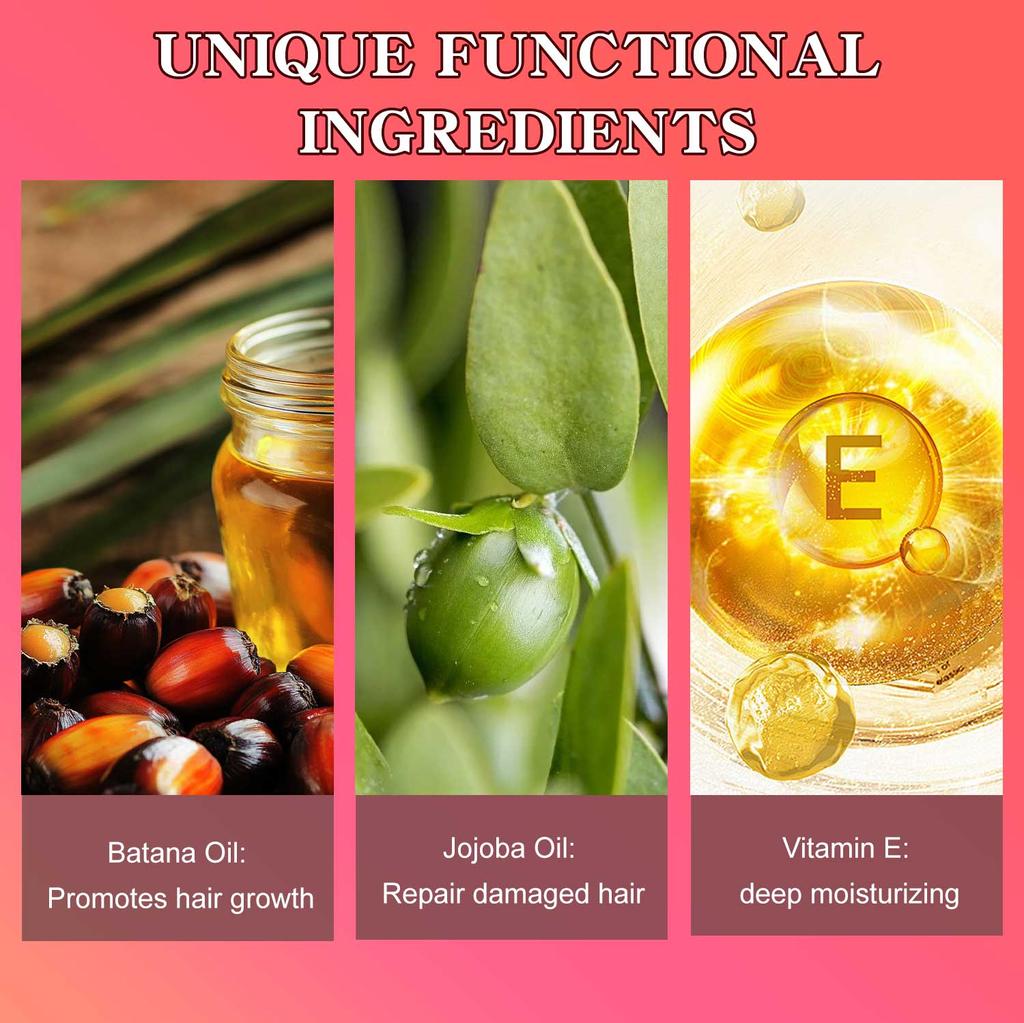 Batana & Rosemary Oil, Essential Oil, Deep Moisturizing for Men and Women for All Hair Types, Hair Serums