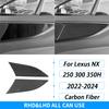 For Lexus NX 250 300 350H 2022-2024 Carbon Fiber Gear Shift Knob Both Side Panel Trim Cover Car Interior Accessories Sticker