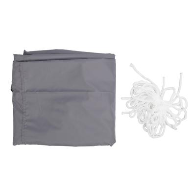 Triangle Sun Shade Sail UV Blockage Waterproof Stainless Steel D Ring Canopy for Patio Field Gray