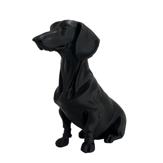 Dachshund Dog Statue 3D Printed Cute Dog Sculpture for Home Office Desk Shelf Decor Collectible Gift for Dog Lovers