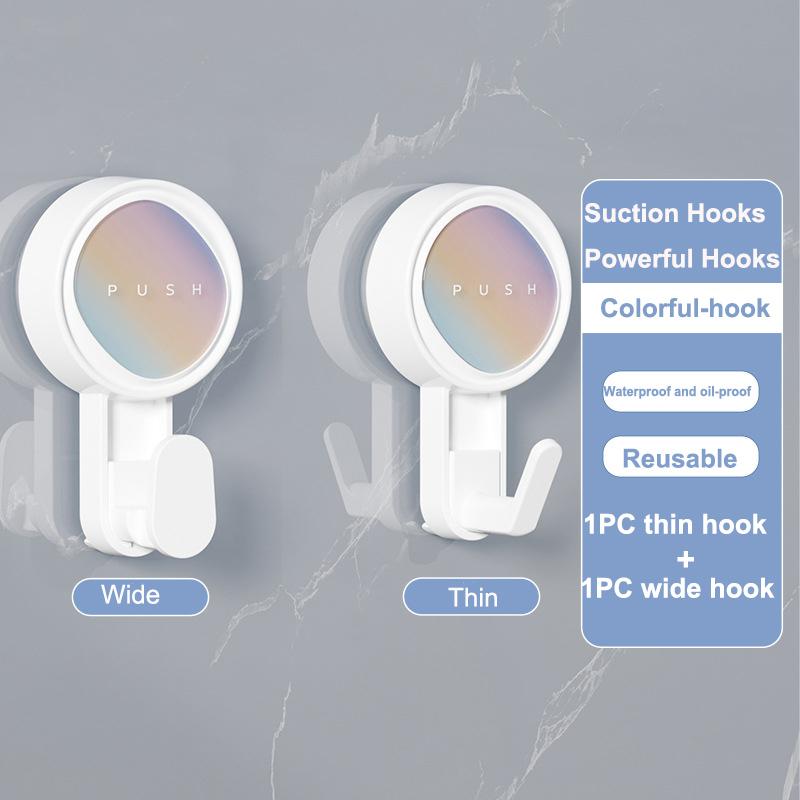 Suction Hooks Powerful Suction Cup Hooks Vacuum Suction Holder Heavy Duty Shower Glass Window Hanger Waterproof Suction Hanger