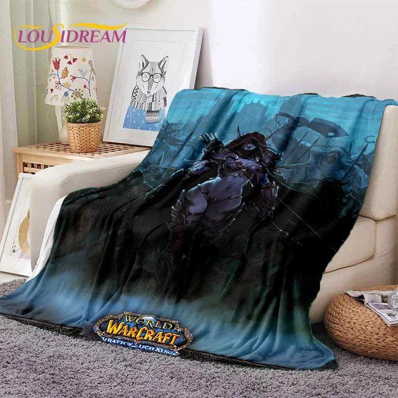 WOW, World of Warcraft Demon Hunter, Lich King Game Flannel Blanket for Beds Bedroom Sofa Picnic,Throw Outdoor Leisure 013