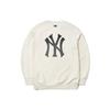 MLB Old Flower Sweatshirts Unisex White Crew Neck Moderate Other 3AMTM0514-50IVS