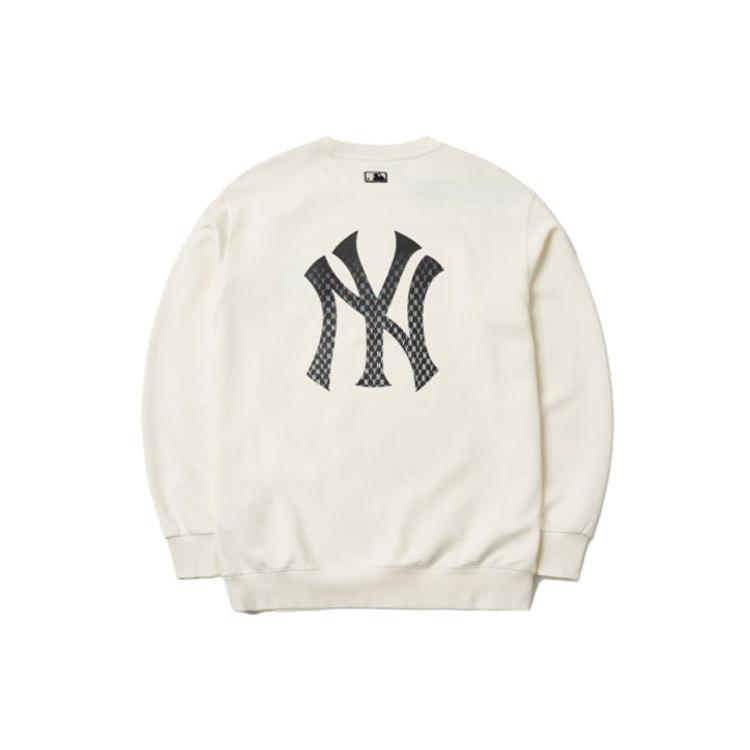 MLB Old Flower Sweatshirts Unisex White Crew Neck Moderate Other 3AMTM0514-50IVS