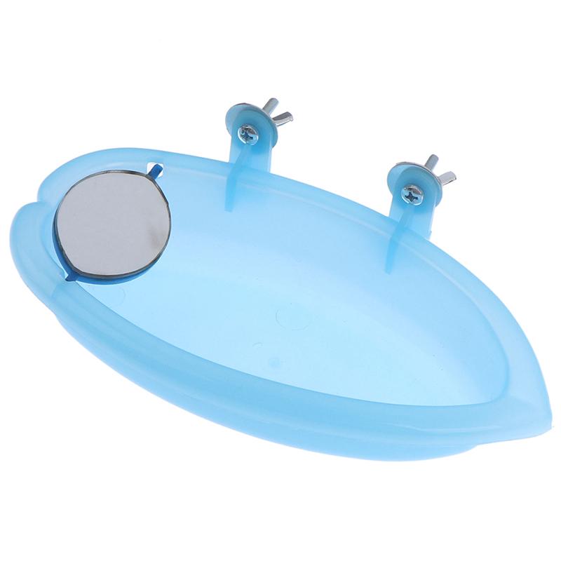 

1 шт., ванна для птиц, ванна из кожи тигра, раковина для еды с зеркалом