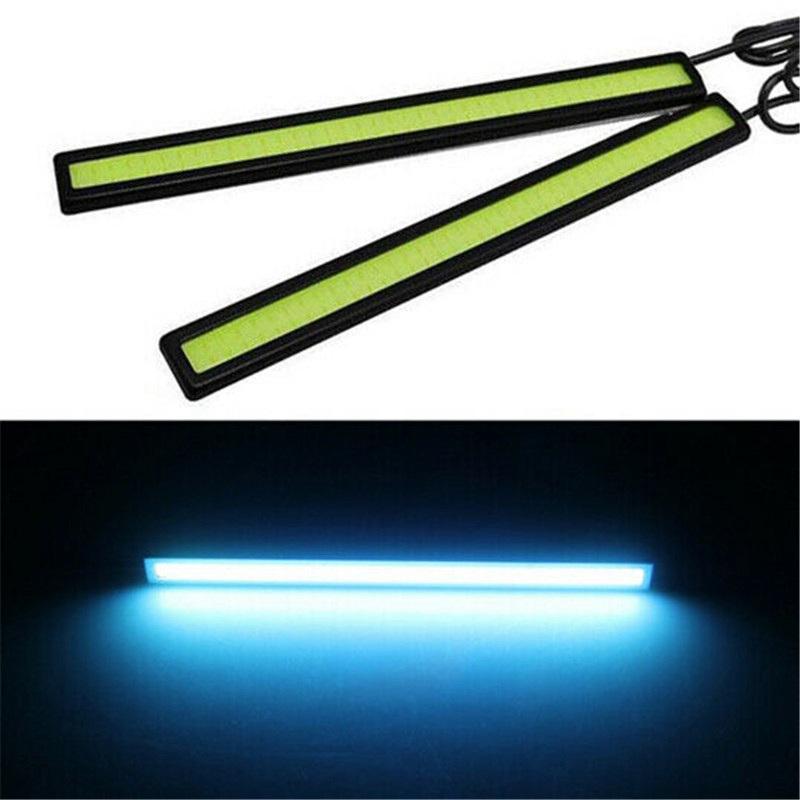 

Полосы DRL FOG COB CAR 2X LED Ультратонкие водонепроницаемые дневные ходовые огни ЛАМПА БЕЛЫЙ ДЕНЬ Вождение 12 В 17x1.5x50cm небесно-голубой