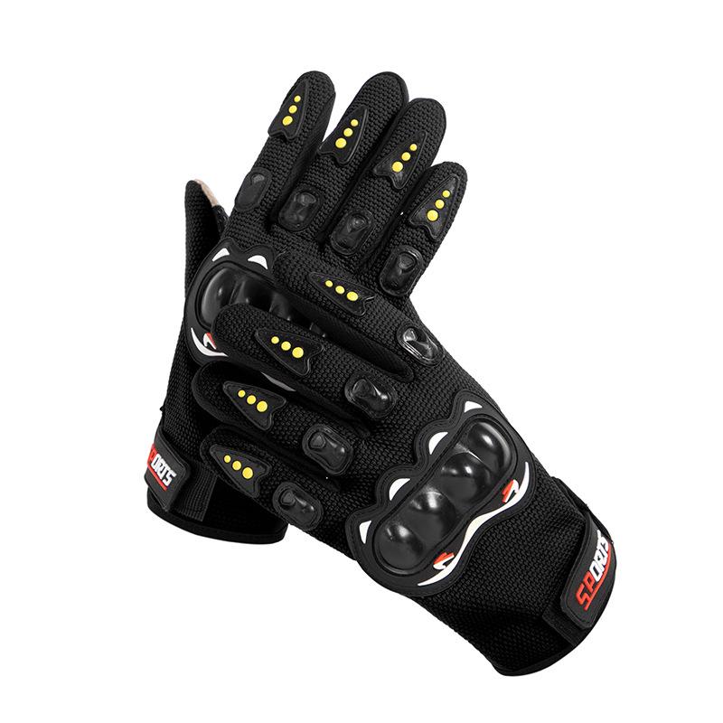 Unisex Full Finger Touch Screen Non-Slip Hard Shell Outdoor Cycling and Motorcycle Gloves